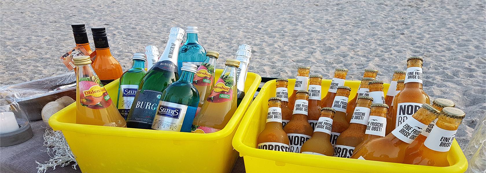 Getränke am Strand, © Die Nordsee GmbH, Carolin Wulke
